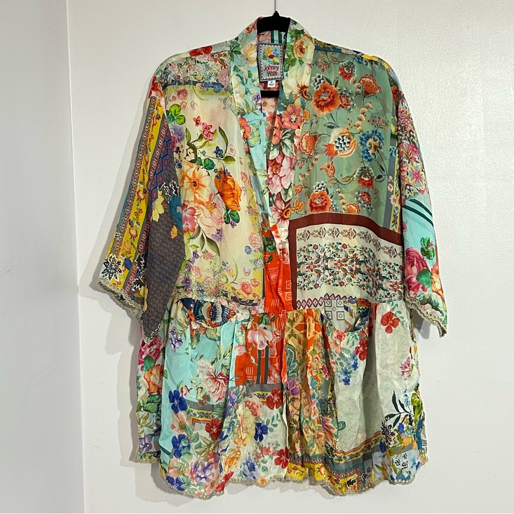 Johnny Was Short Cupro Rayon Kimono